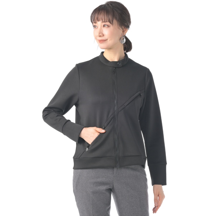 BOUTIQUE JUNKO スラッシュデザインブルゾン