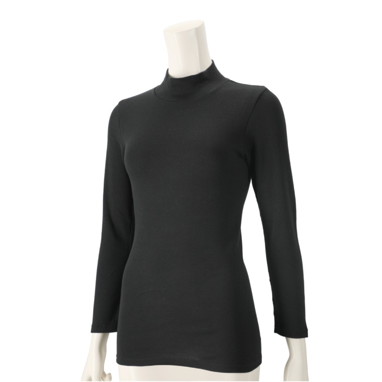 グンゼ ホットマジック ふっくらコットン ハイネック8分袖