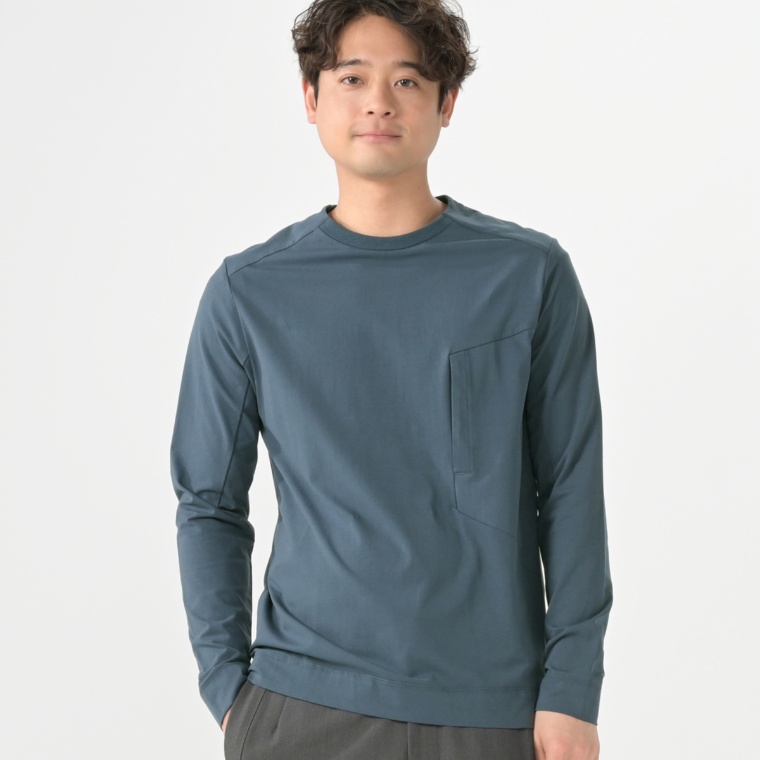 Lucca Uomo alla moda ロングスリーブTシャツ