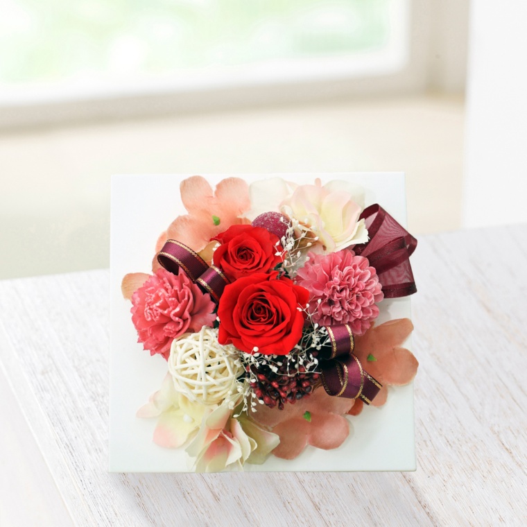 プリザーブドアレンジ フラワーフレーム