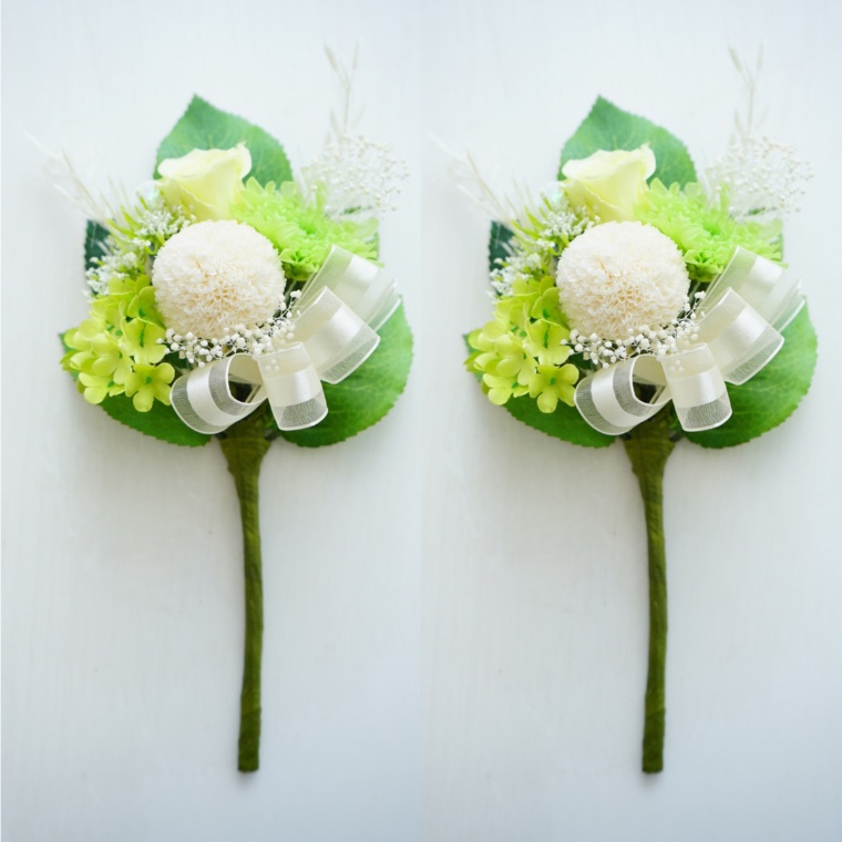 プリザーブド仏花陽だまり2個組 花のみ