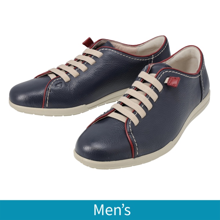 アキレス・ソルボ 牛革3Eゴム紐スリッポン メンズ