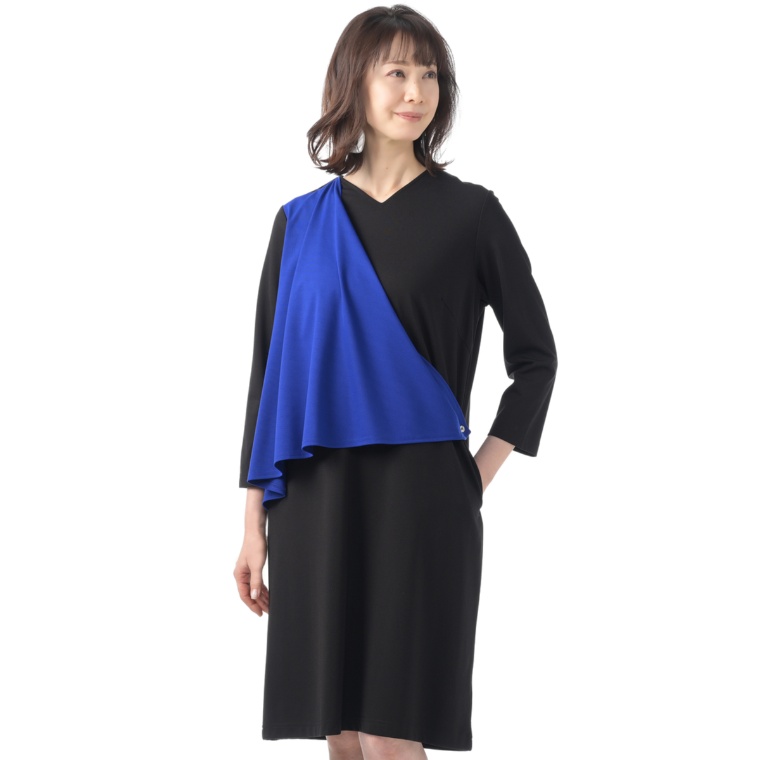 BOUTIQUE JUNKO カシュクールドレープワンピース