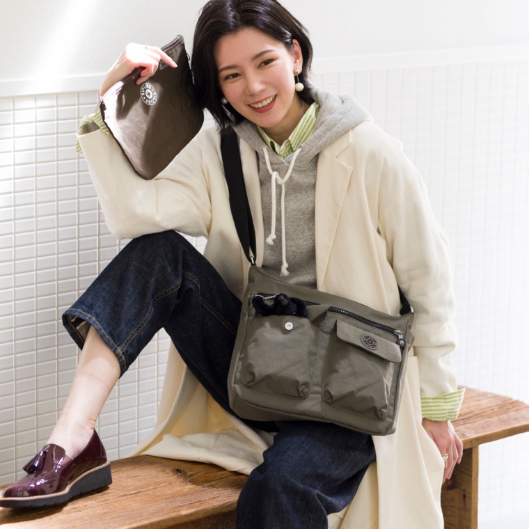 Kipling モニッサ ショルダーバッグ&ラージポーチセット