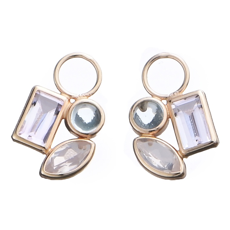 10K マルチカラー ピアリングチャーム