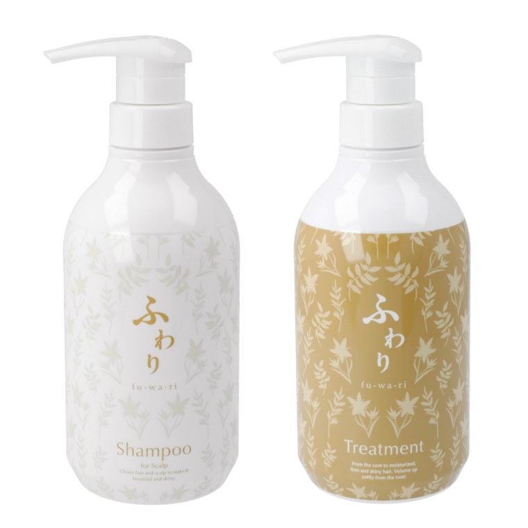 ふわり シャンプー本体500ml&トリートメント本体500g