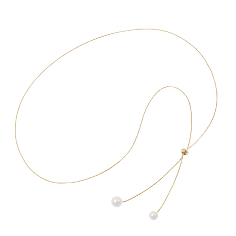 Melody パールビジューラリエットネックレス