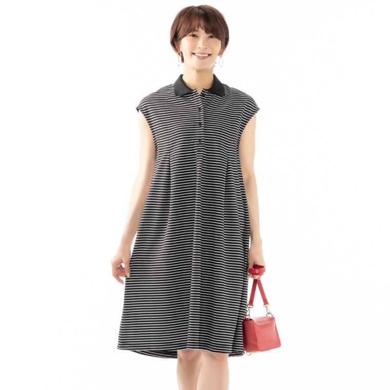 Provador さらさら機能性ポロワンピース