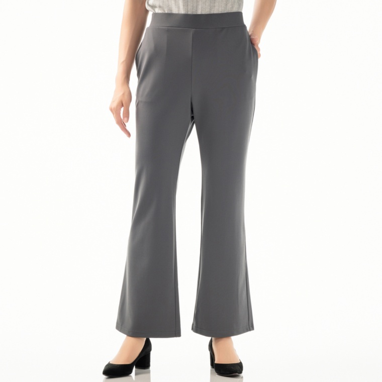 day to day 後ろボックスプリーツのフレア-パンツ