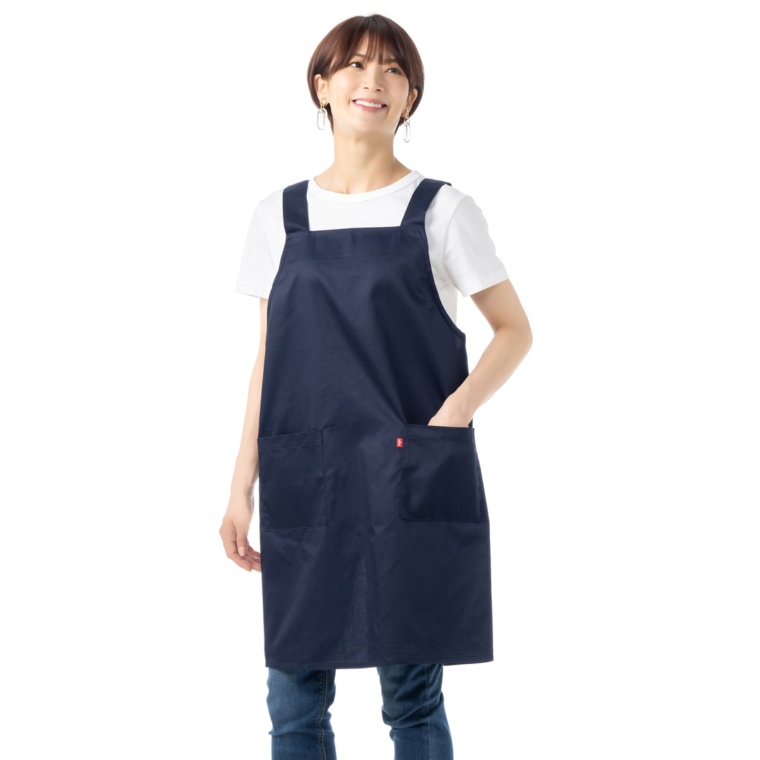 EDWIN 無地 ポケット付き エプロン