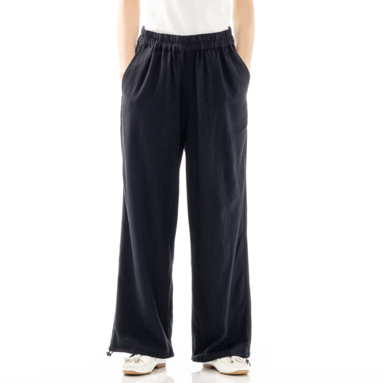 Give Re-Collection 麻混裾アレンジパンツ