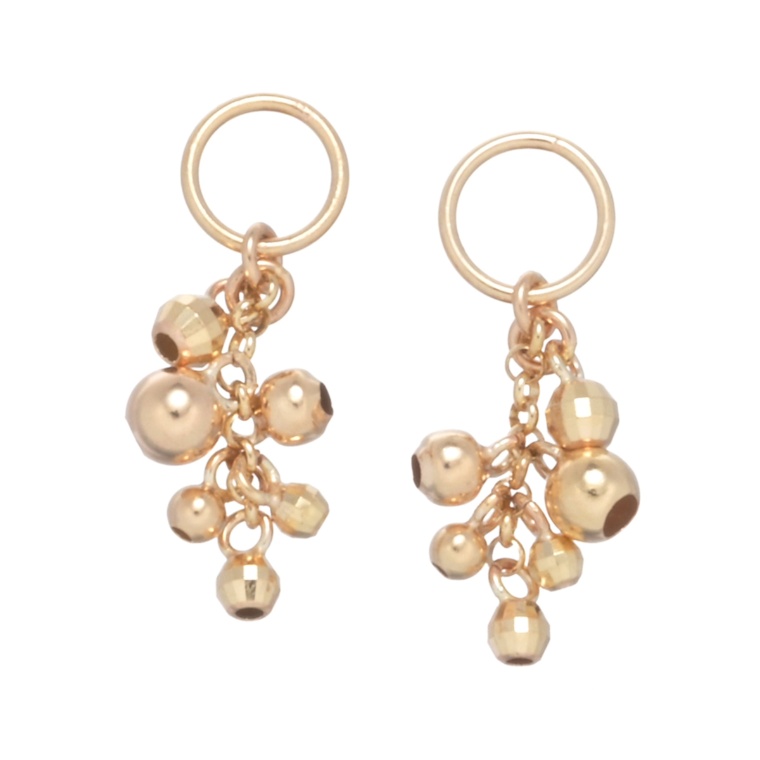 10K メタルグレープ ピアリングチャーム