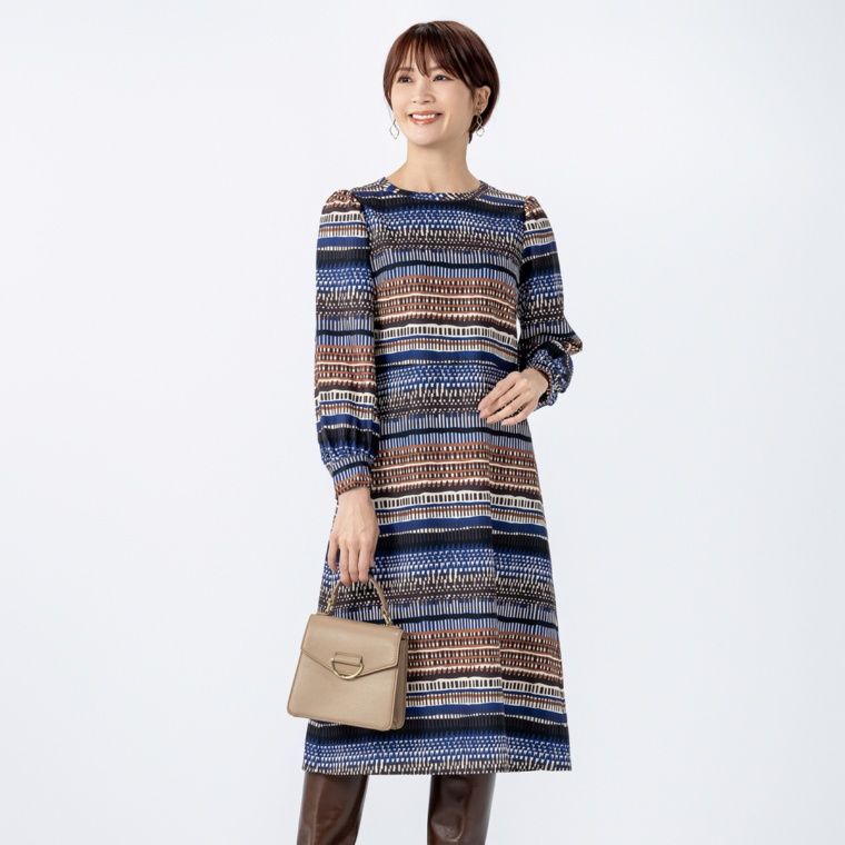 リアール Primordial プリントワンピース