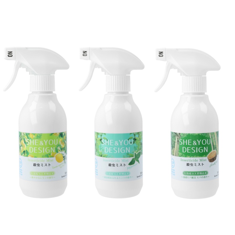 蚊やゴキブリにも 天然由来成分の殺虫ミスト 3本