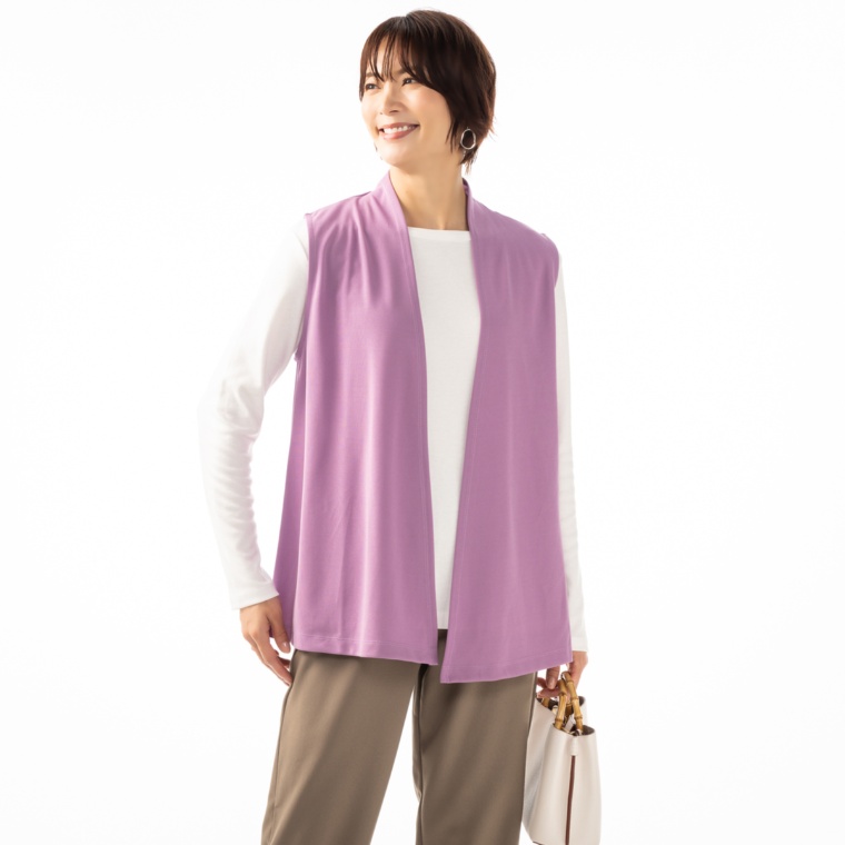 Provador 体型カバーのジレアンサンブル