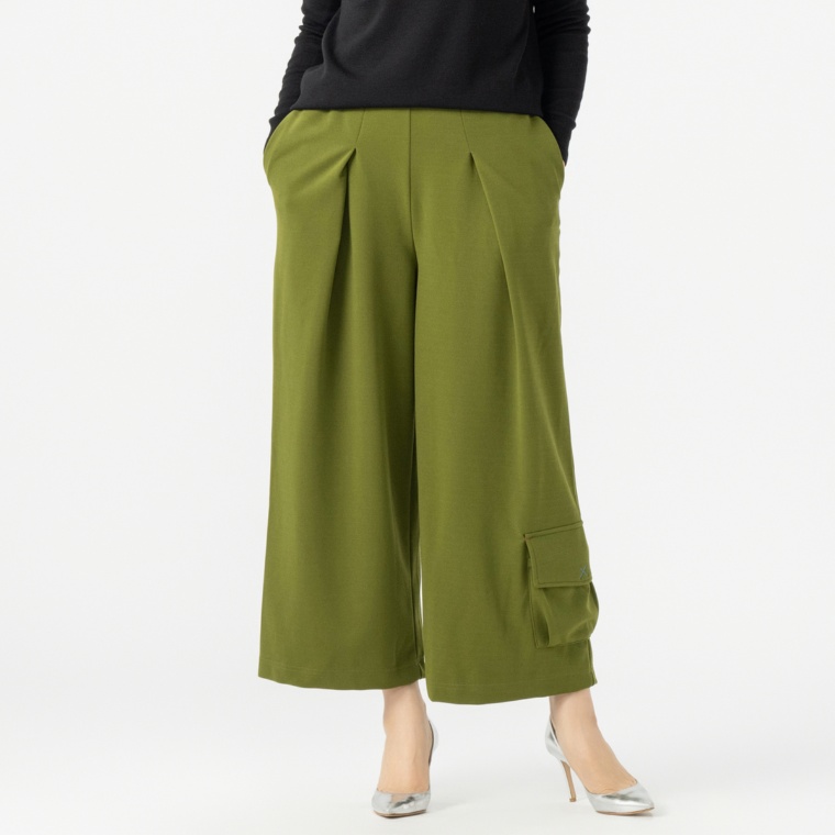 SUPERLADY ポケットデザインタックワイドパンツ