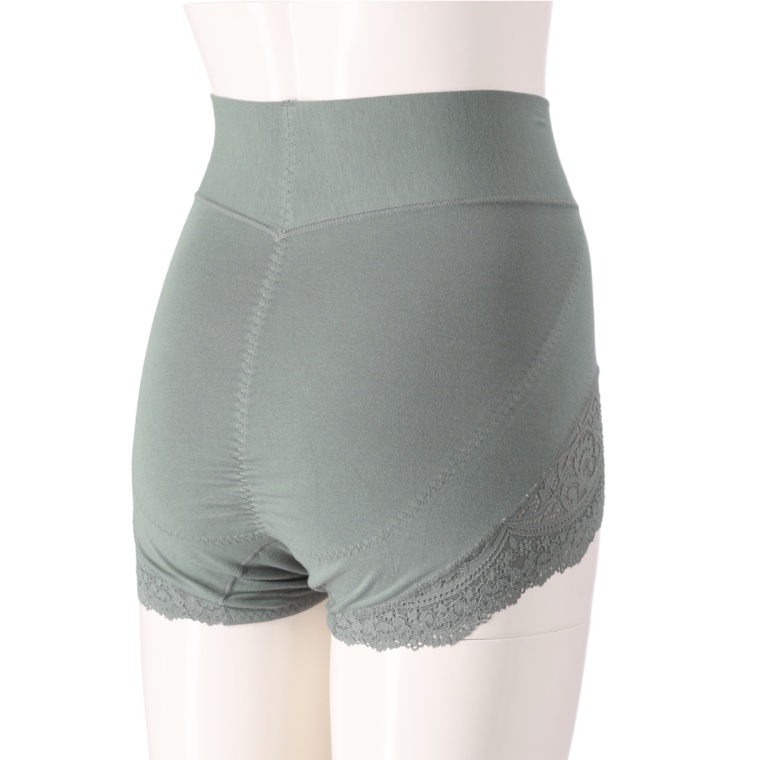 カヤビューティラボ やわらか綿混ハイウエストショーツ