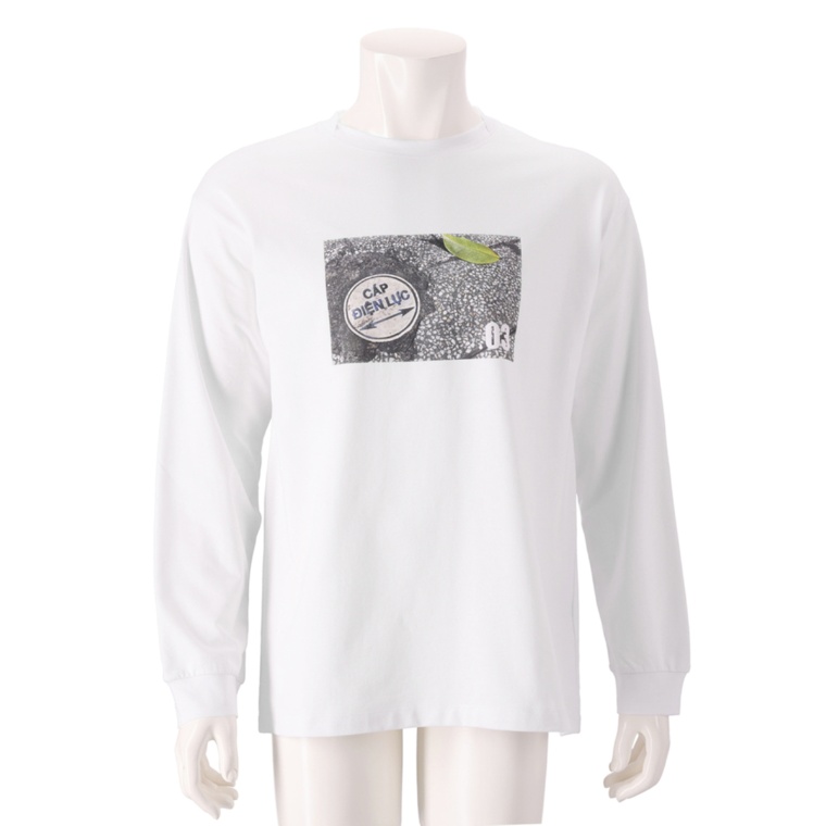 calma men ミニ裏毛フォトプリントプルオーバー