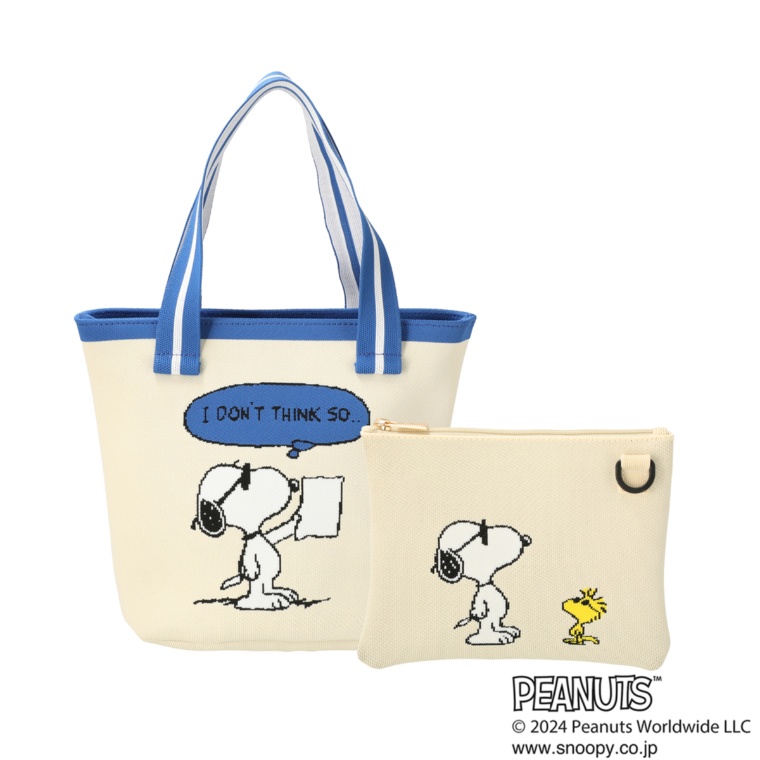 Anne Coquine /スヌーピー柄ニットバッグ