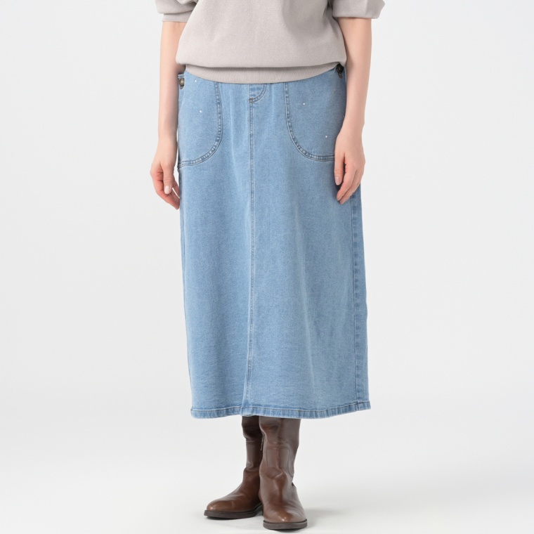 Coeur sucre キラキラデニムAラインスカート