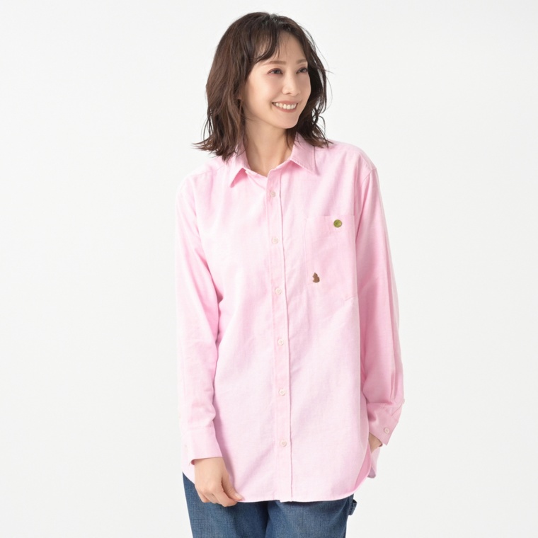 GRC ワンポイント刺繍入りオックスフォードシャツ