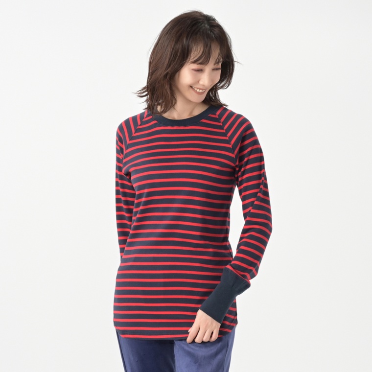 GRC 裏起毛ボーダープルオーバー