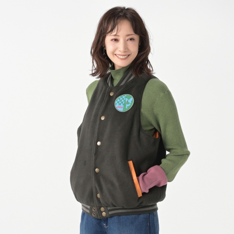 GRC カポック中綿スタジャンベスト