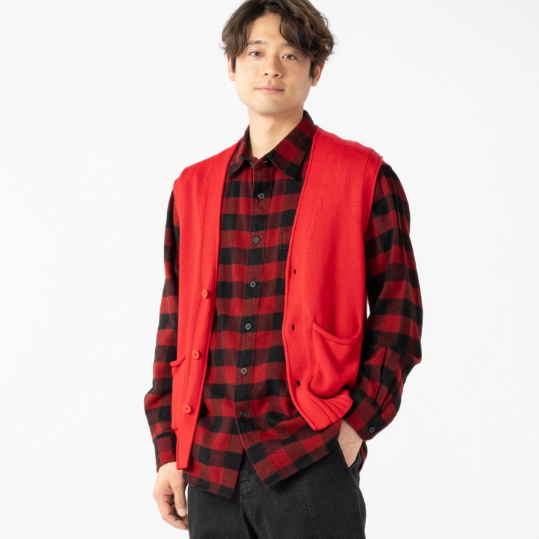 Lucca Uomo alla moda Vネックラインベスト