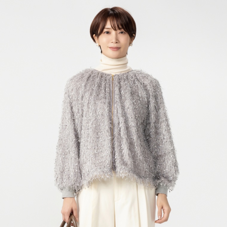 &by PINKY&DIANNE フェザーブルゾン