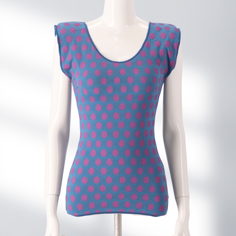 KawaiOkada 水玉プリント肩パットインナー