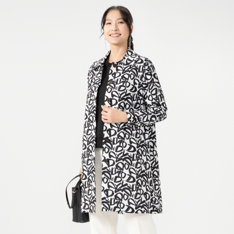 day to day オリジナルプリントロングシャツジャケット