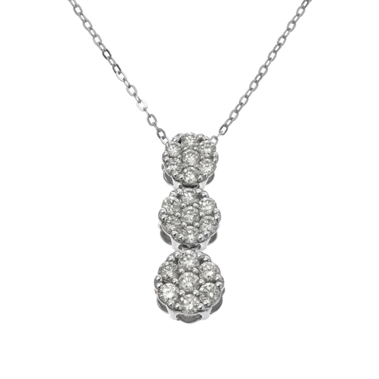 ブリラーレ PT ダイヤモンド ペンダント 計0.3ctUP