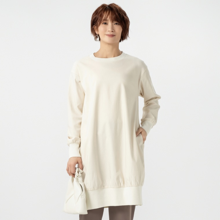 MASAGO ストレッチツイルバック起毛ワンピース