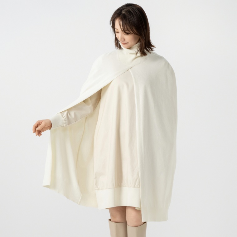 MASAGO ミドルゲージニットケープ