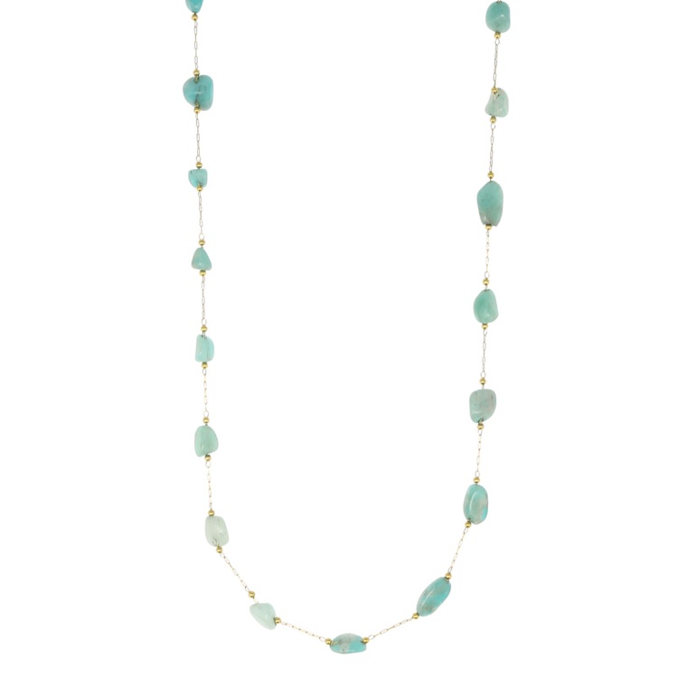 ZAG BIJOUX ナチュラルストーン ロングネックレス [ADELIE]