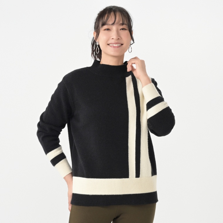 Provador ふわもちパネルデザインニット