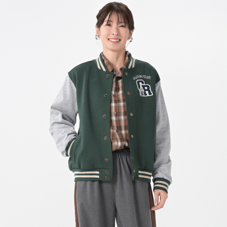 GRC 袖配色ワッペン付きスタジャン