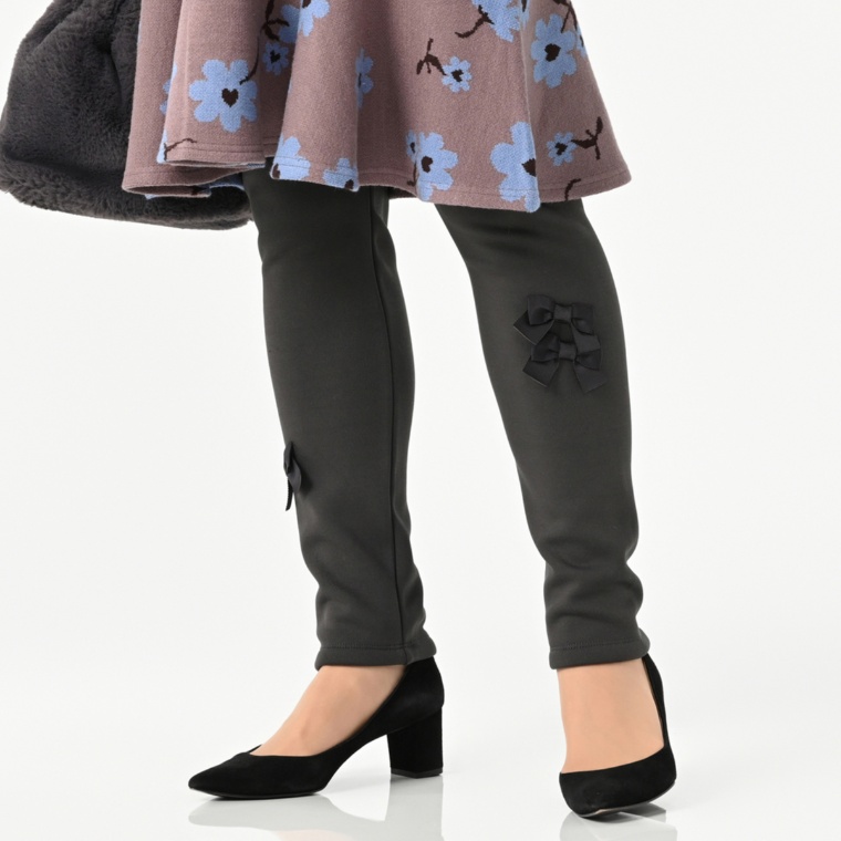 &LOVE ぬくぬく暖かむっちゃ幸せリボンレギンス