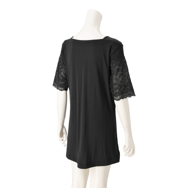 九鬼さんの袖レース ボートネックインナー