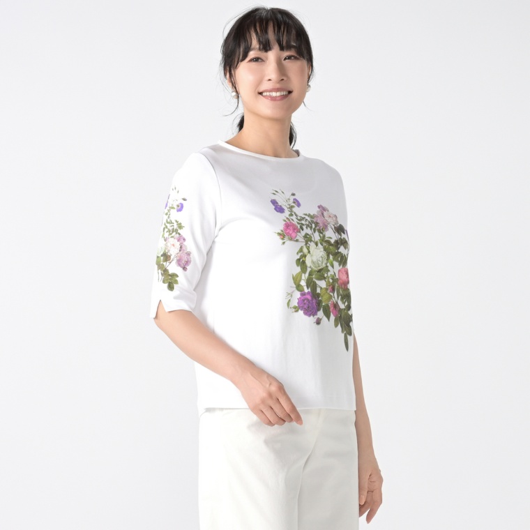 FairyStyle フラワー ホワイトプルオーバー