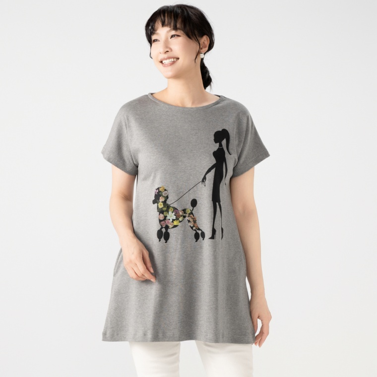 FairyStyle フラワー フレンチチュニック