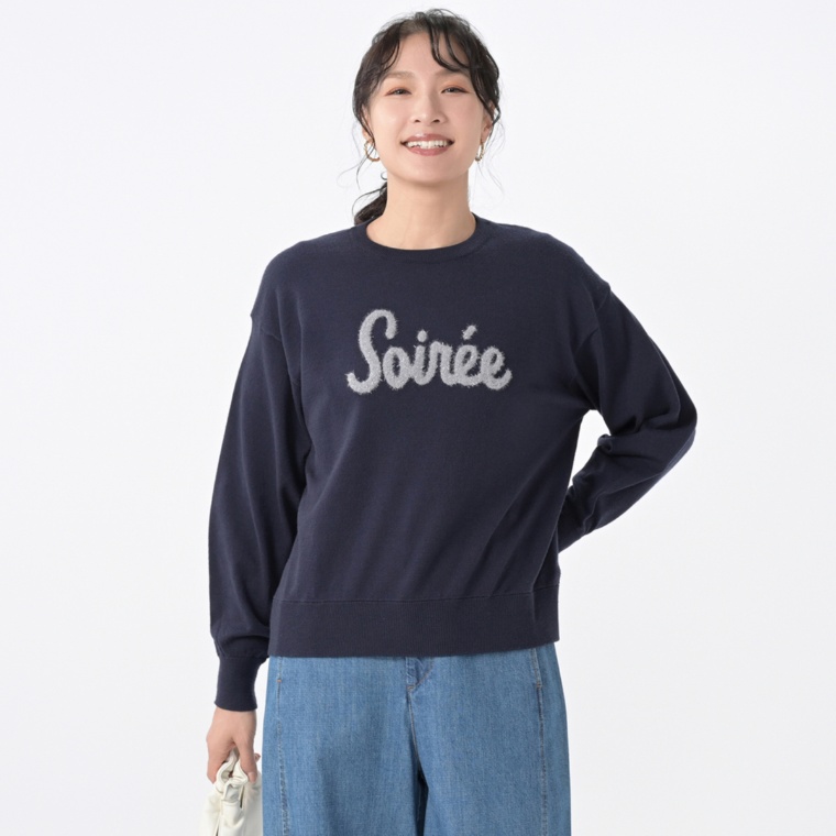 Coeur sucre キラキラロゴハイゲージニット