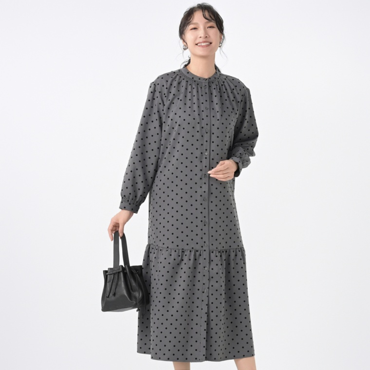 Coeur sucre 大人のドット柄ワンピース