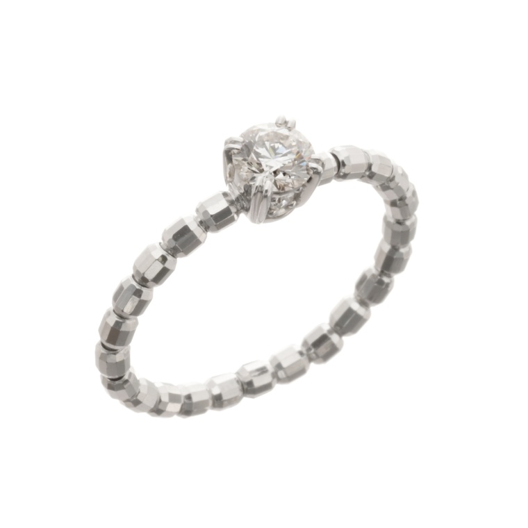 ナミビア産ダイヤモンドPT950ストレッチリング計0.3ctUP