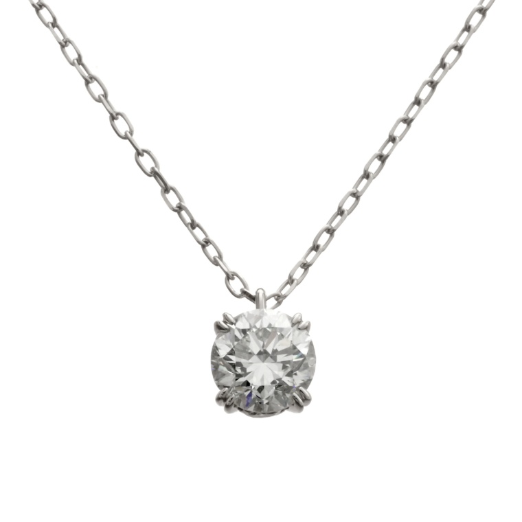 ナミビア産ダイヤモンド PT950 ペンダント計1.0ctUP