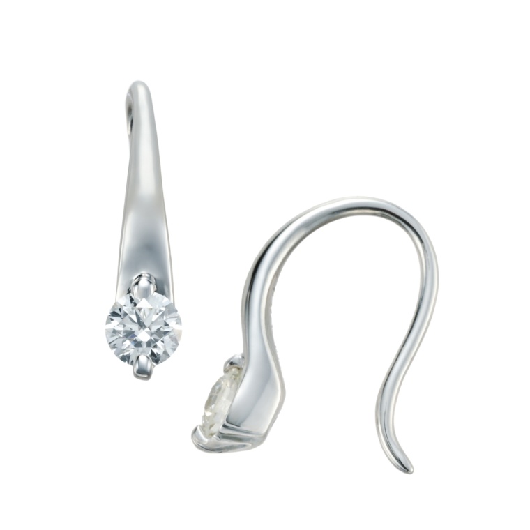 ボツワナ産ダイヤモンド PT ピアス 計0.16ctUP