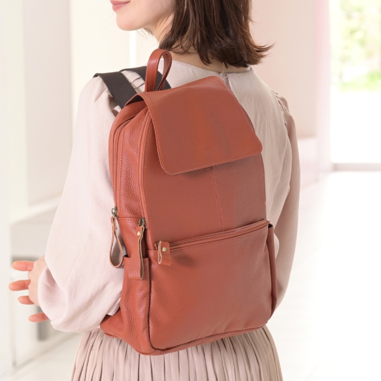 ８月末までお値下セール　未使用　　軽量本革リュック　日本製　　豊岡工房手作り 豊岡工房 牛革軽量リュック 豊岡工房 - QVC.jp