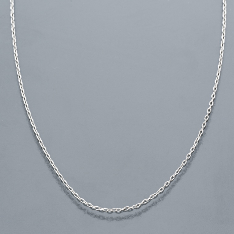 PT950 スルーピン付 カットアズキチェーンネックレス 45cm [S]