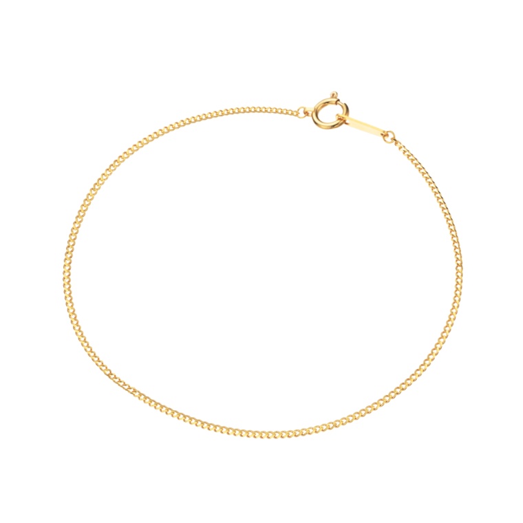 マエストロ 純金 8面カットシングルキヘイチェーン ブレスレット