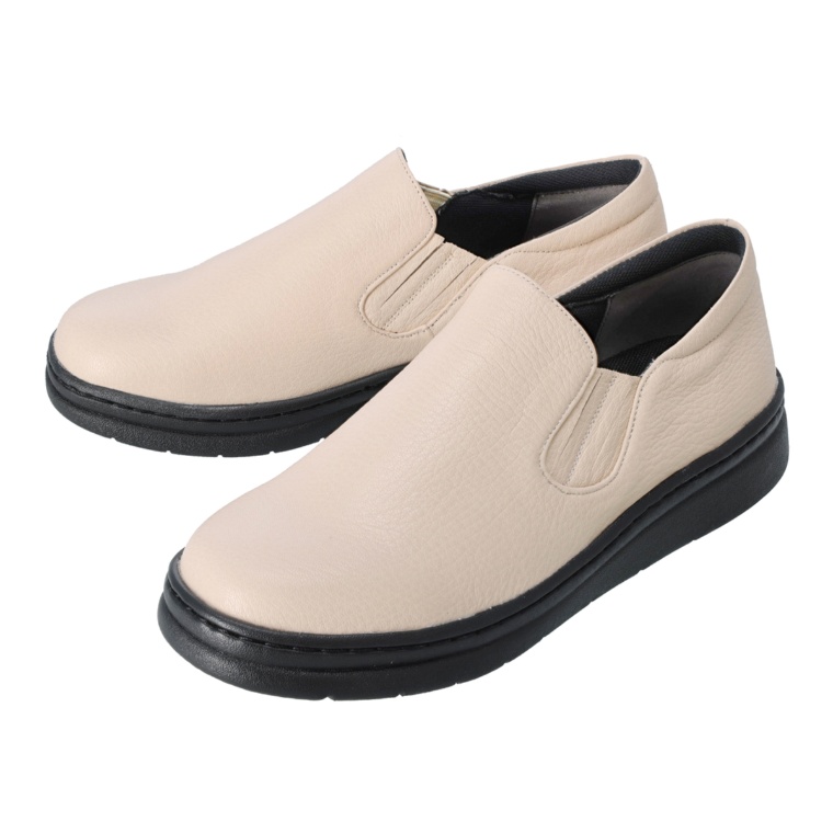 ドルチェ山羊革袋縫い&オパンケのスリッポンシューズ